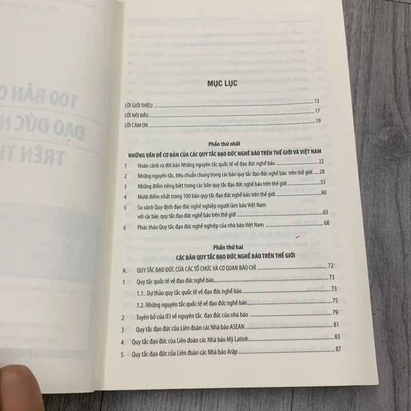 100 bản quy tắc đạo đức nghề báo trên thế giới. 7b1 1026391