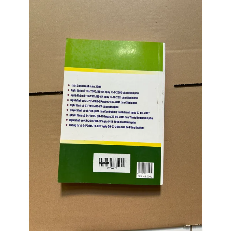 Luật cạnh tranh và các văn bản thi hành (lỗi bung vài trang) 608238