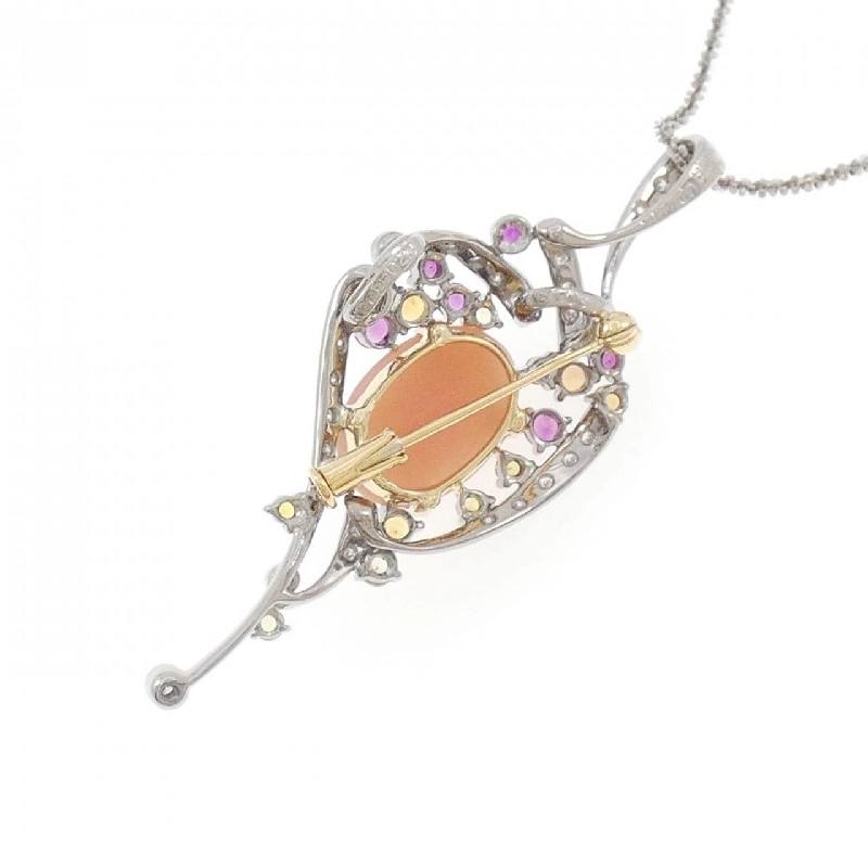 K18WG/K18/750WG Opal Necklace 4.93CT - Hàng hiệu Authentic 863413