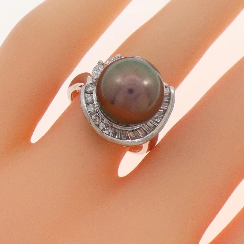 Nhẫn ngọc trai đen PT900 11.2mm - Hàng hiệu Chính hãng 850714