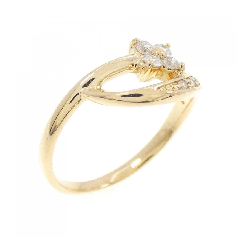 Nhẫn kim cương hoa K18YG 0.15CT - Hàng hiệu Chính hãng 855781