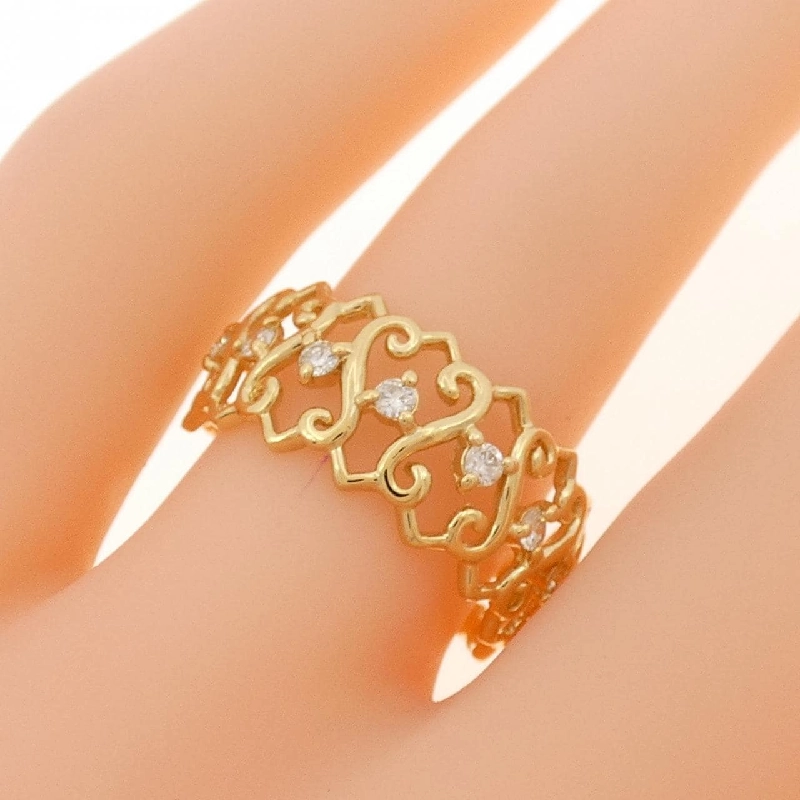 Nhẫn kim cương K18YG 0.20CT 669826