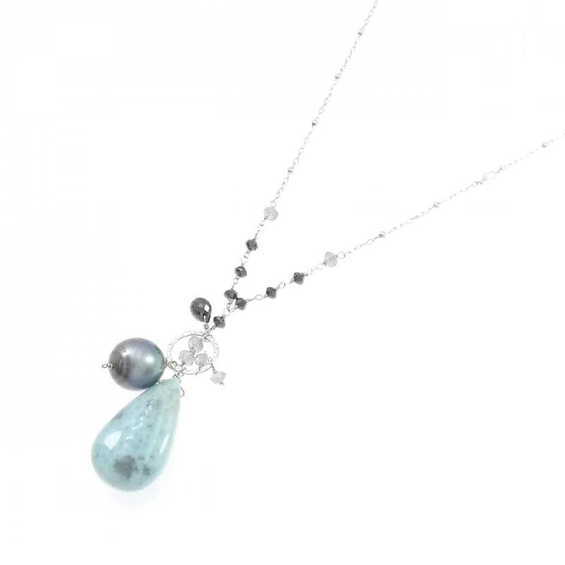 K18WG Dây chuyền đá màu - Hàng hiệu Authentic 858585