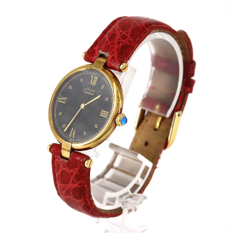 Cartier Must VLC LM GP W1001054 GP Quartz - Hàng hiệu Authentic 881682