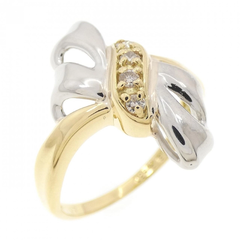 Nhẫn kim cương K18YG/PT850 0.07CT 669425