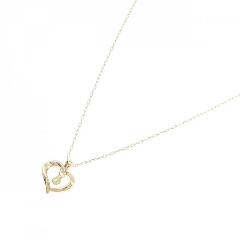 4゜C Heart Peridot Necklace - Hàng hiệu Authentic 841980