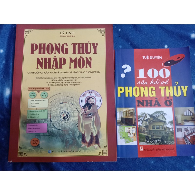 Combo sách phong thủy : phong thủy nhập môn + 100 câu hỏi phong thủy 70856