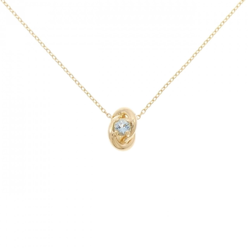 K18YG Aquamarine Necklace - Hàng hiệu Authentic 858998