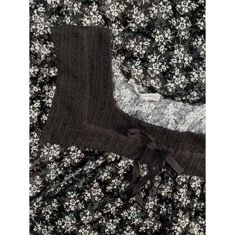 Áo nhung nữ hoa nhí  791310