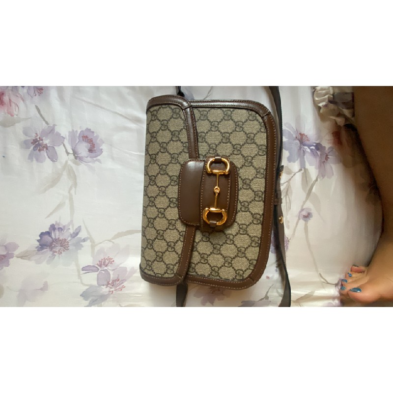 Túi Gucci Horsebit hàng real size lớn có hộp có bill 48653