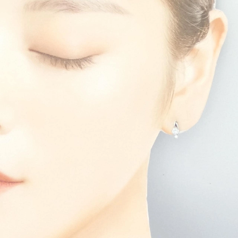 K18WG Bông tai kim cương - Hàng hiệu Authentic 868485