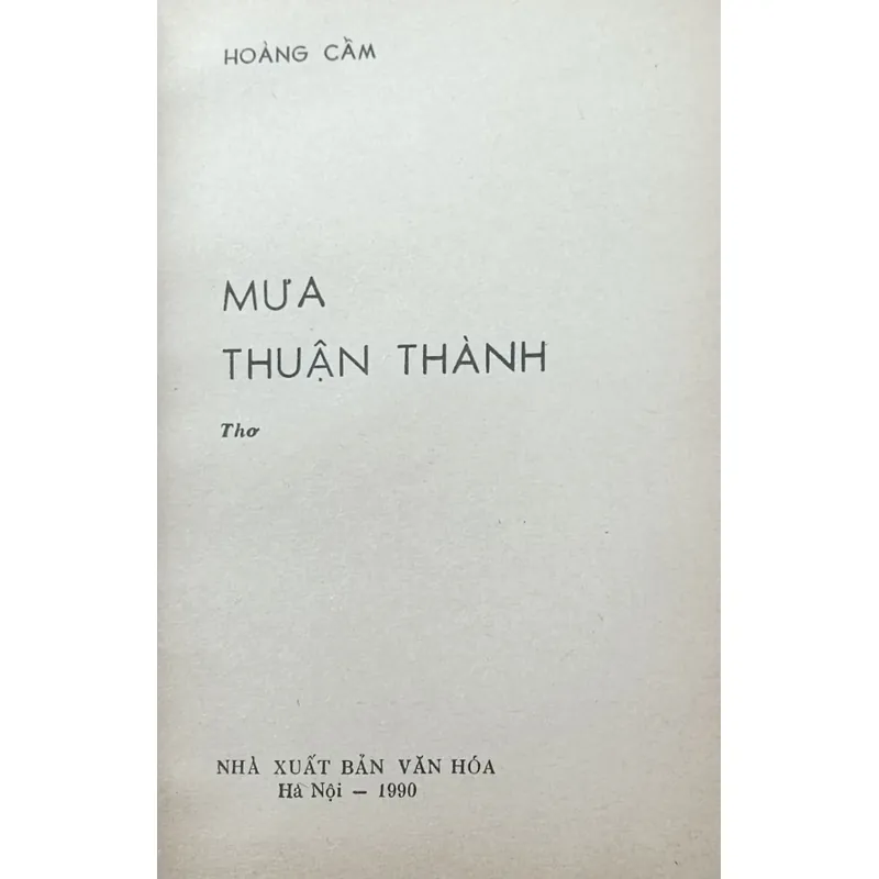 Mưa Thuận Thành (Hoàng Cầm) 609870