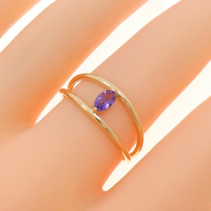 Nhẫn Amethyst K18YG - Hàng hiệu Authentic 848024