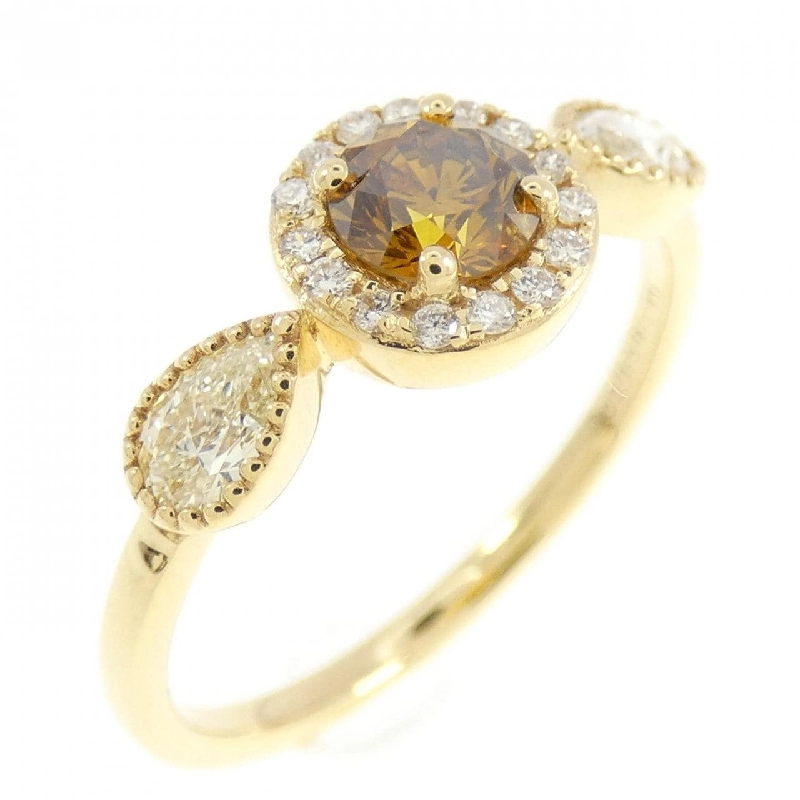 【Sản phẩm mới】Nhẫn kim cương K18YG 0.38CT 672100