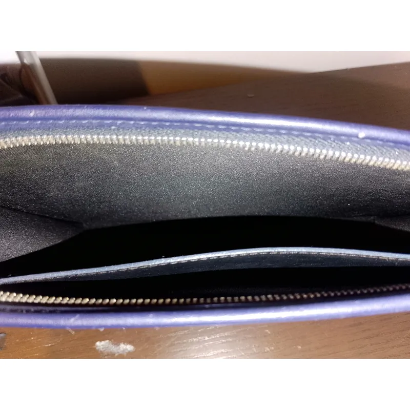 Túi cầm tay Louis Vuitton vải denim xanh dương 598841