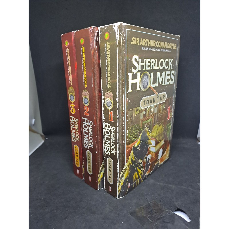 Bộ ba cuốn Sherlock Holmes bìa cứng 2016 mới 80% chóc bìa tập 3 HCM2208 33813