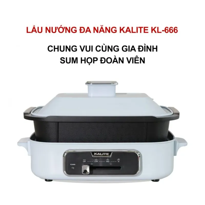 Nồi lẩu nướng đa năng KALITE KL-666 dung tích 4L 779390