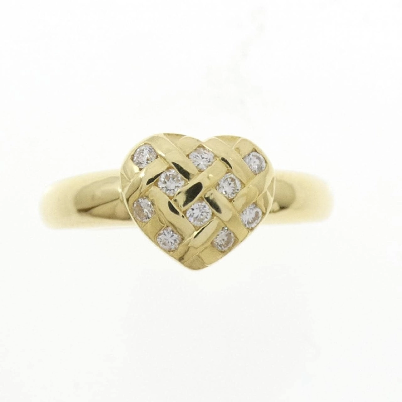 Nhẫn kim cương hình trái tim K18YG 0.14CT - Hàng hiệu chính hãng 854427