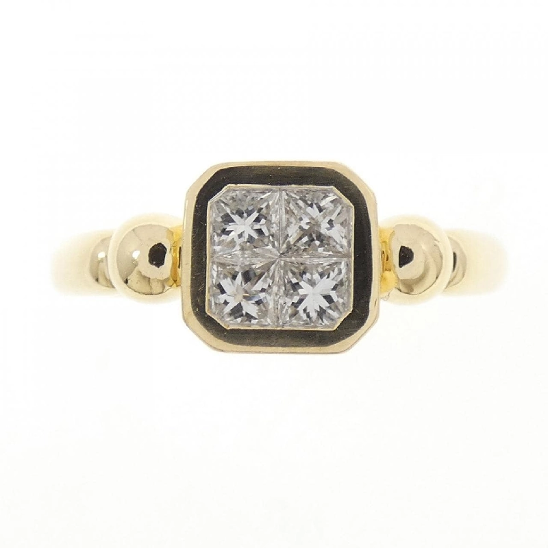 Nhẫn kim cương K18YG 0.42CT 667735