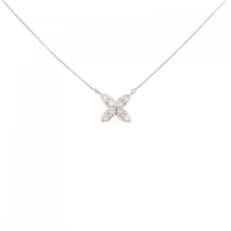 K18WG Hoa Kim Cương Dây Chuyền 0.30CT - Hàng hiệu Chính hãng 863014