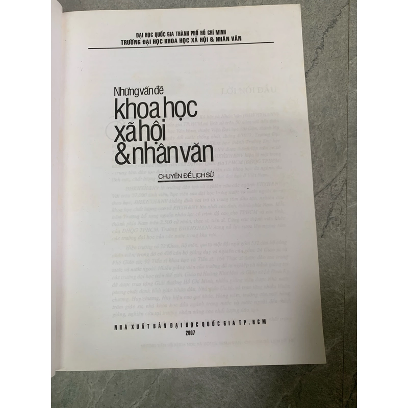 Những vấn đề khoa học xã hội và nhân văn (chuyên đề lịch sử) 299275