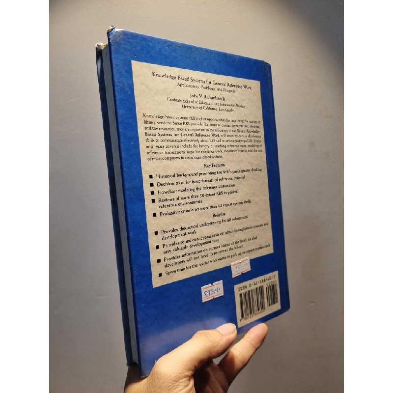 KNOWLEDGE-BASED SYSTEMS FOR GENERAL REFERENCE WORK : Applications, Problems, and Progress - John V. Richardson Jr 186138