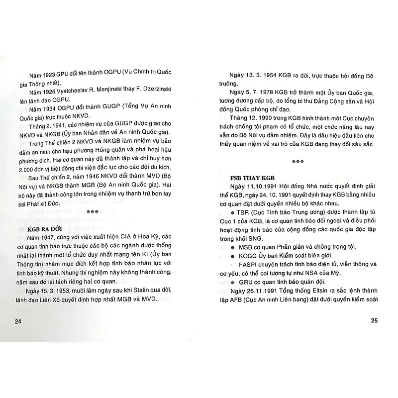 KGB NHỮNG ĐIỆP VỤ NỔI TIẾNG- Biên soạn  PHƯƠNG HẰNG HÀ 1063354