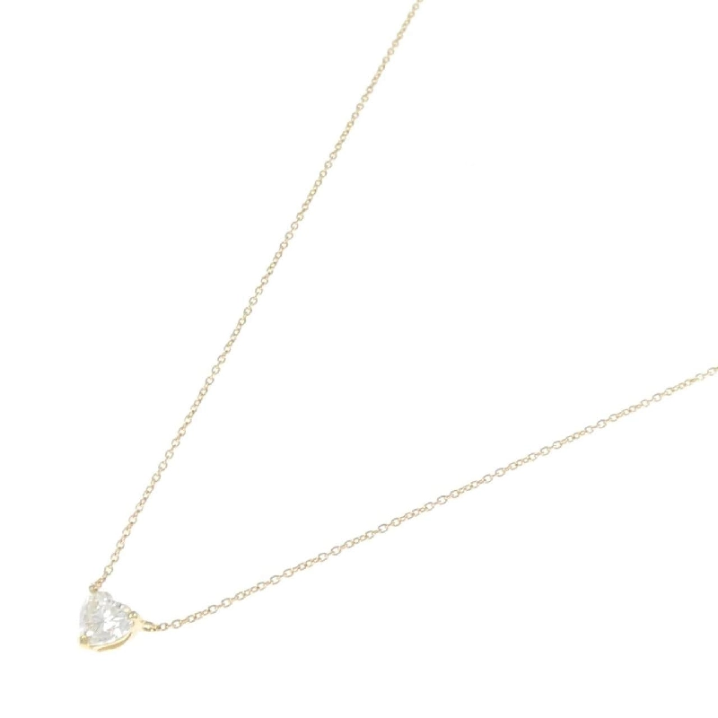 K18YG Dây chuyền kim cương 0.578CT I SI1 hình trái tim - Hàng hiệu Authentic 874882