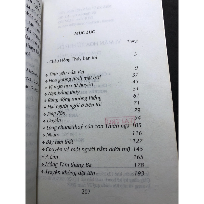 Vị mặn hoa tử huyền 2008 mới 70% ố bẩn nhẹ Châu Hồng Thủy HPB0906 SÁCH VĂN HỌC 459276