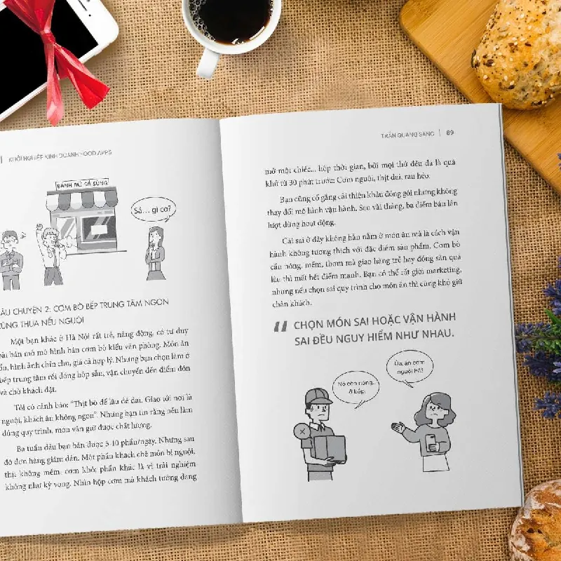 Khởi Nghiệp Kinh Doanh Food Apps - TRẦN QUANG SANG - GIVER BOOKS - MARKETING KINH DOANH 595425