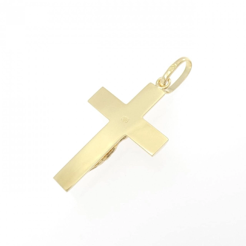 K18YG Mặt dây chuyền hình chữ thập - Hàng hiệu Authentic 863385