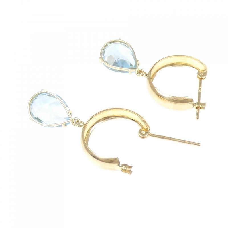 K18YG Blue Topaz Bông tai - Hàng hiệu Chính hãng 868075