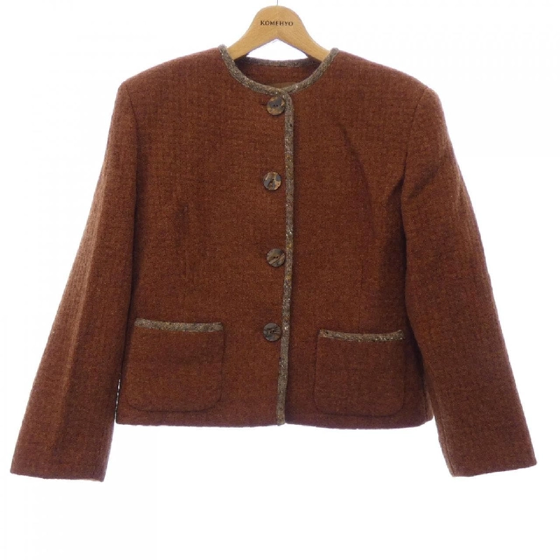 【Mã giảm giá】【Cổ điển】 Áo khoác không cổ MISSONI DONNA 641816