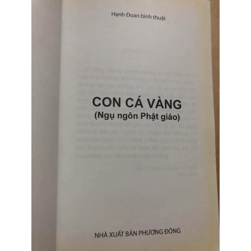 Sách Con cá vàng - Ngụ ngôn Phật giáo - Hạnh Đoan bình thuật 306675