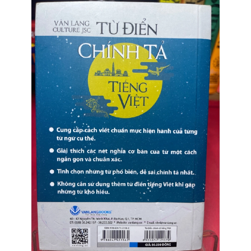 Từ điển chính tả tiếng Việt 2021 mới 80% ố viền nhẹ Van Lang Culture HPB2205 SÁCH GIÁO TRÌNH, CHUYÊN MÔN 181079