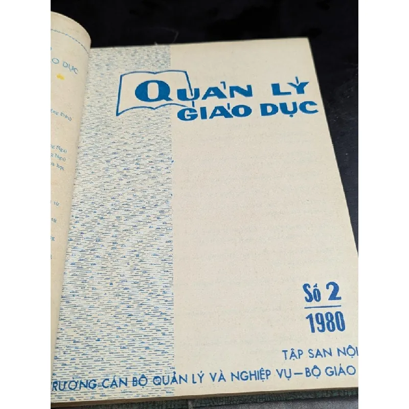 Tập san quản lý giáo dục - năm 1980 ( từ số 1 đến số 10 , có 1 số đôi ) 590923