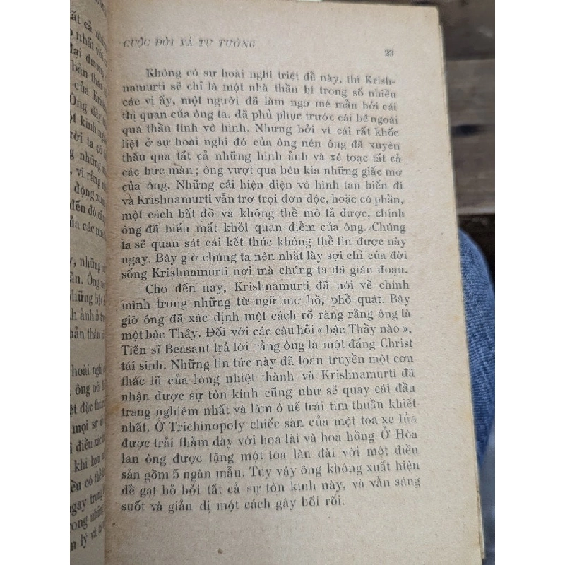 KRISNAMURTI CUỘC ĐỜI TƯ TƯỞNG - RENE FOUERE ( VÕ VĂN QUẾ DỊCH ) 304385