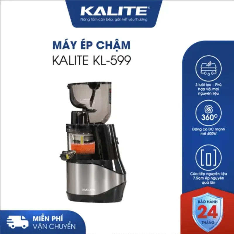 Máy ép chậm KALITE KL-599 màu đen-bạc chính hãng mới 100% 574505