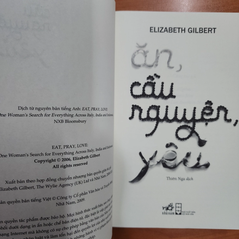 Sách Ăn, cầu nguyện, yêu của Elizabeth Gilbert mới 95% 531601