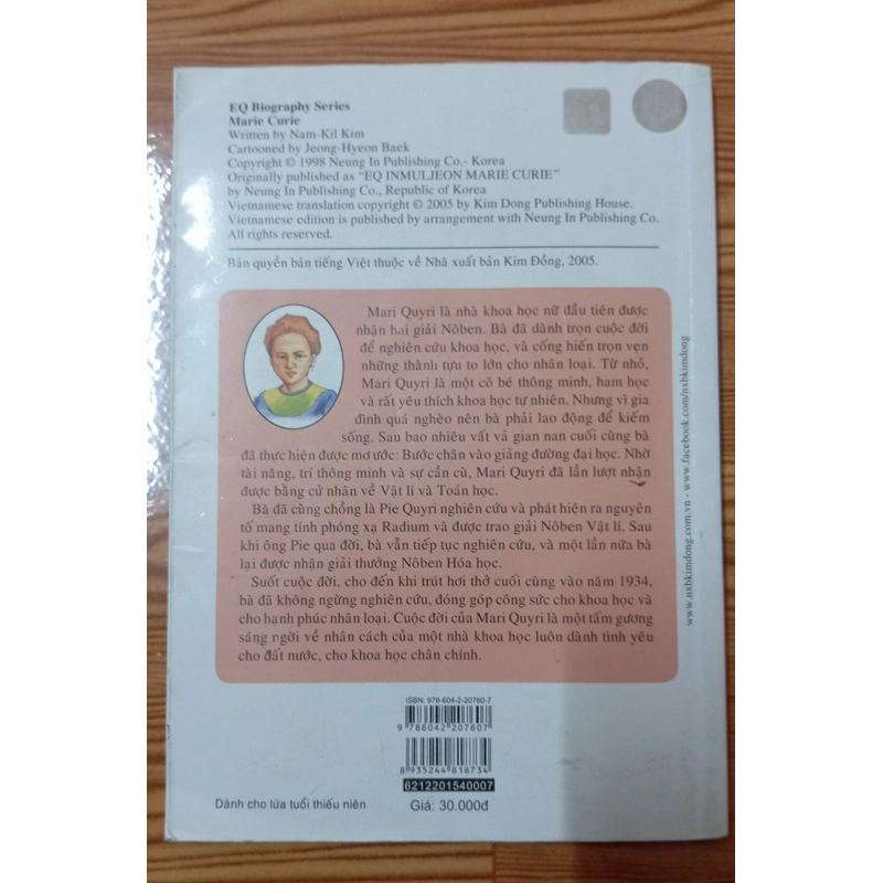 Truyện Danh Nhân Thế Giới MARI QUYRI-PẮC CHÔNG HIÊN&KIM NAM KIN 531929
