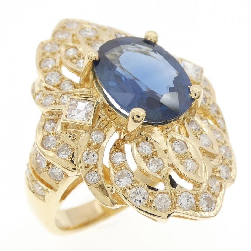 Nhẫn Sapphire K18YG 2.86CT - Hàng hiệu Chính hãng 853208