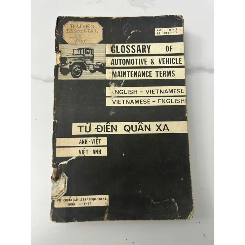 Từ Điển Quân Xa - Từ điển Kỹ thuật 705837