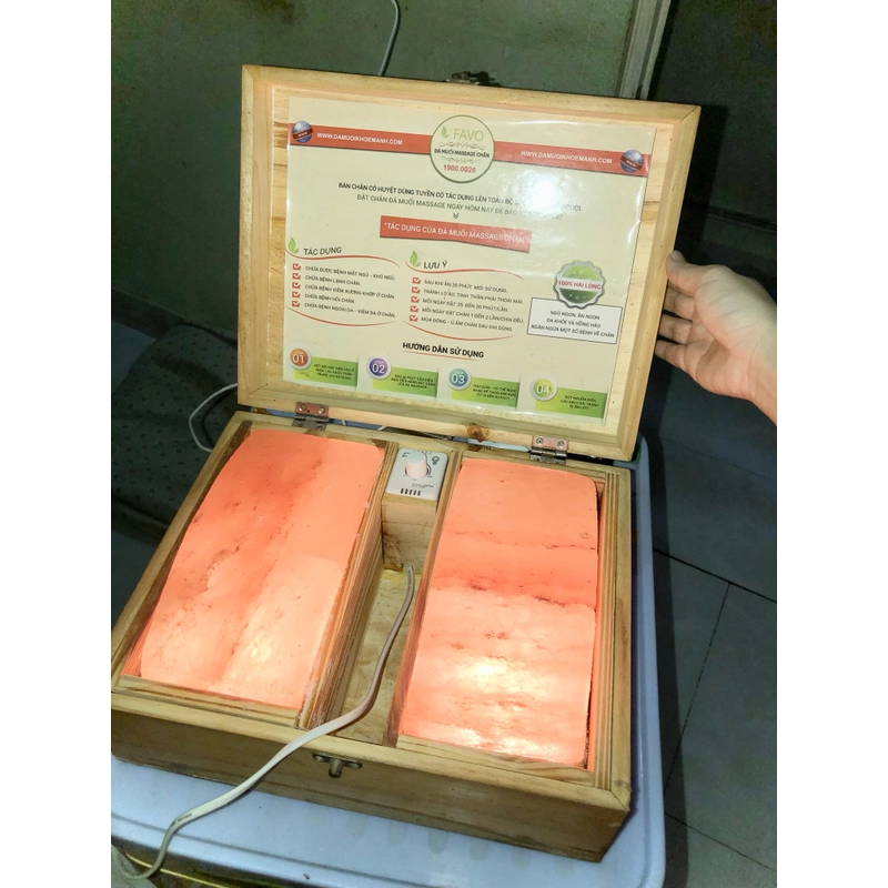 Máy Đá muối Himalaya massage chân FAVO 477204