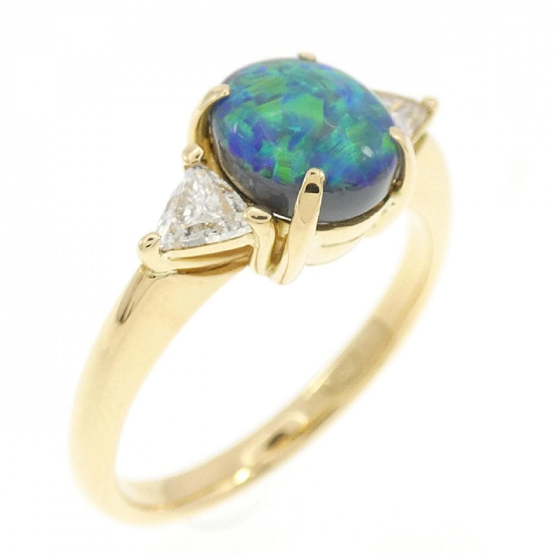 Nhẫn Opal Đen 750YG - Hàng hiệu Authentic 859007