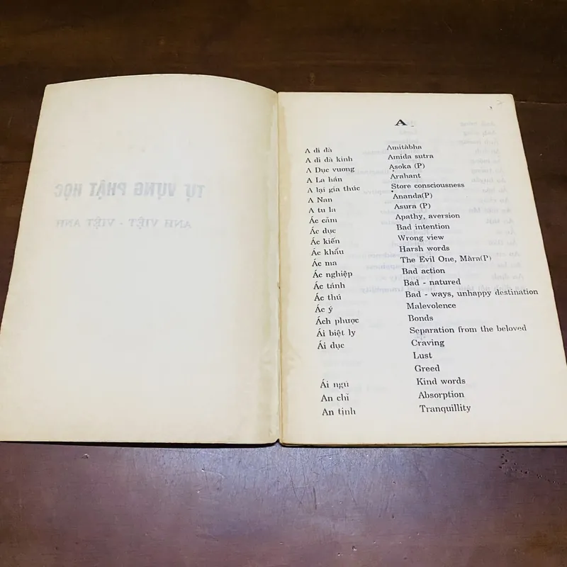 Tự vựng Phật học Anh việt - Việt anh  719123