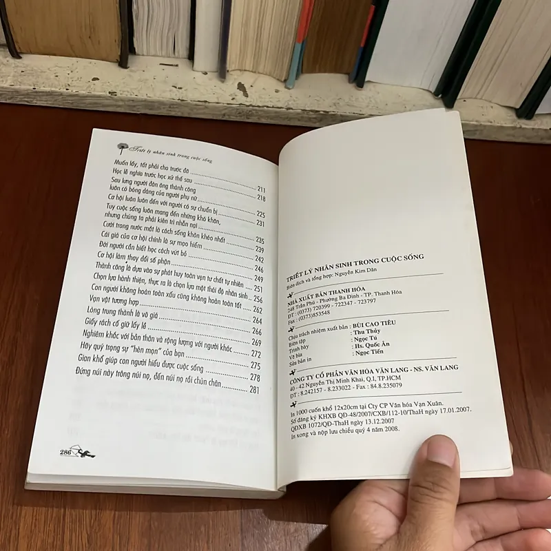 II Sách Kỹ Năng: Triết Lý Nhân Sinh - Nguyễn Kim Dân - 2008 573361