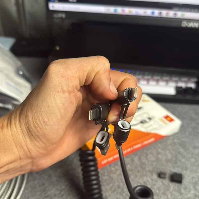 Cáp sạc mới 4in1 dây to  740382