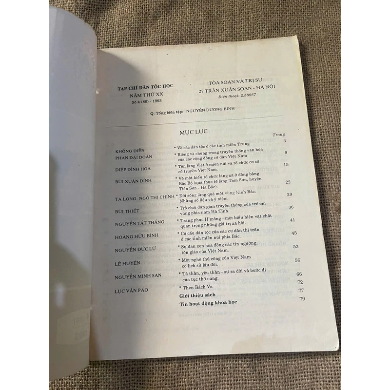 tạp chí Dân tộc học 2.1994 452602