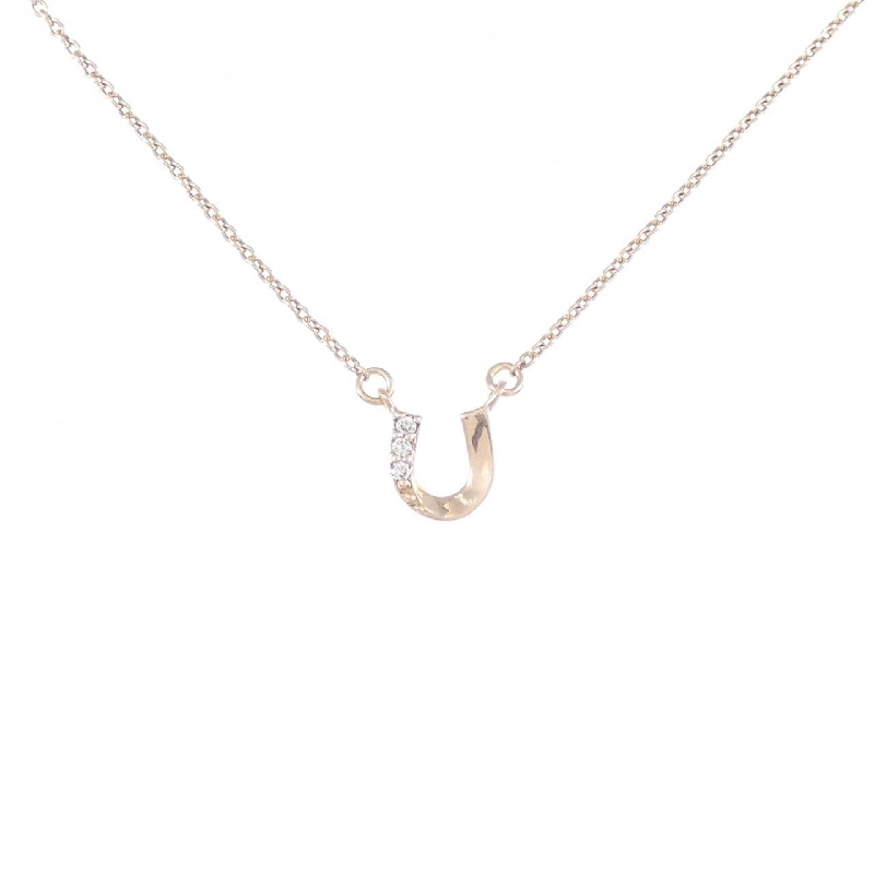 K10PG Nhẫn hình móng ngựa - Dây chuyền kim cương hàng hiệu chính hãng 862011