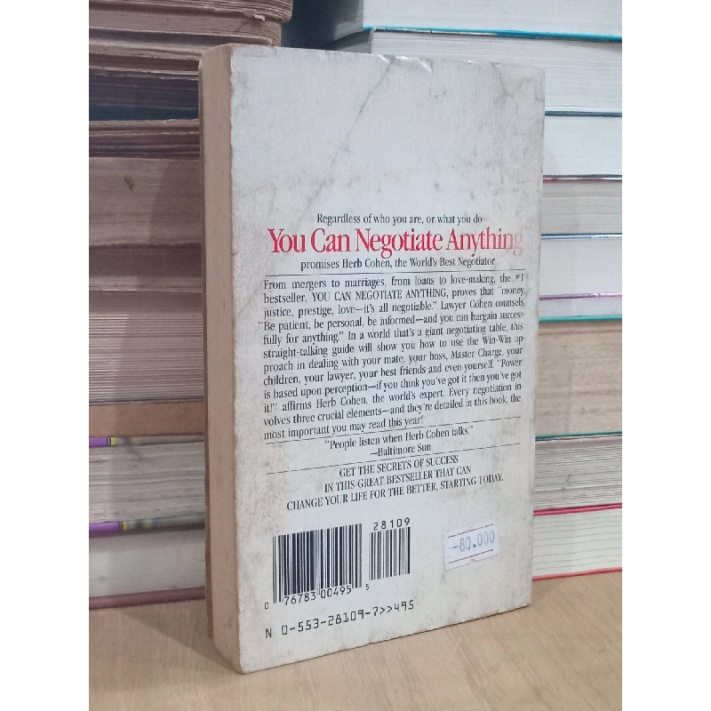 You can negotiate anything - Herb Cohen 748803